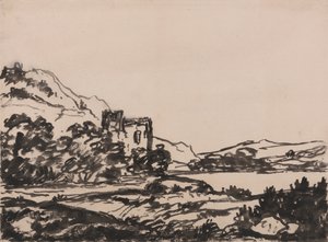Linna maisemassa tekijältä Alexander Cozens